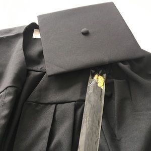 Graduation cap and gown